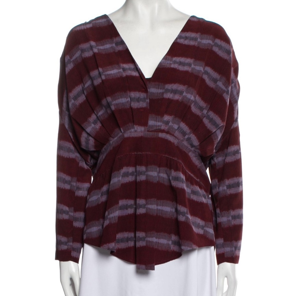 See By Chloé 100% Silk Print Top